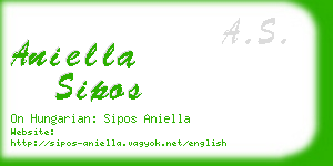 aniella sipos business card